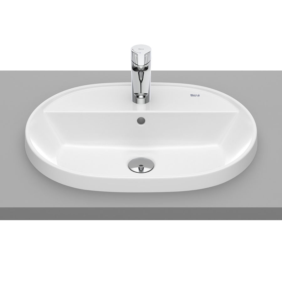 GAP умивальник 55*40см, вбуд., овальний, з отвором пiд змiшувач