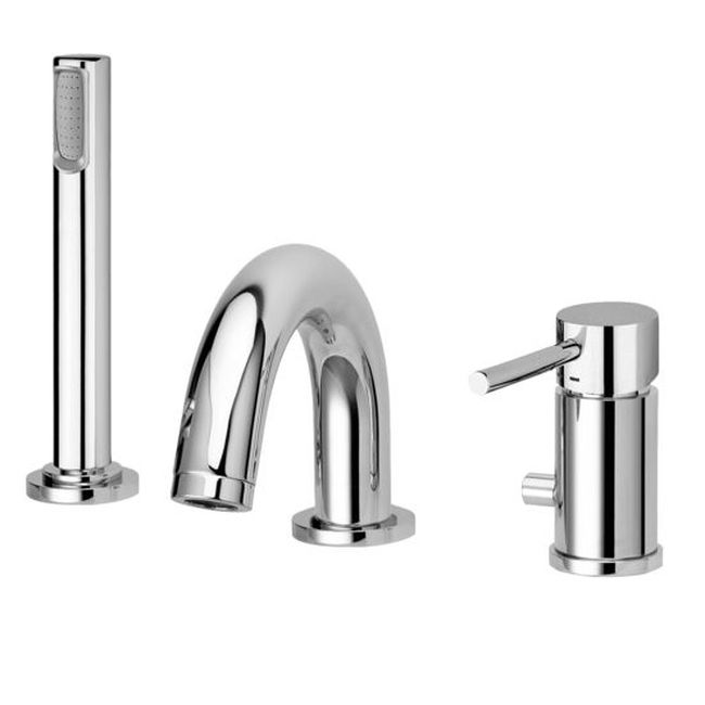 Змішувач на борт ванни Paffoni Light без носика, хром (LIG041LCR)