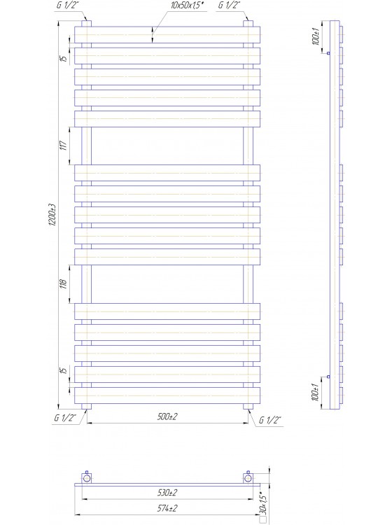 Бетто 1200х560/500