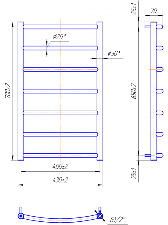 Класік 700x430/400