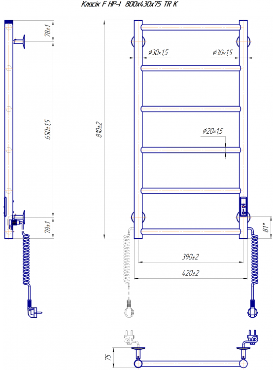 Класік F НР-I  800х430/75 TR K