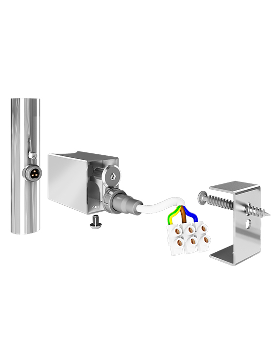 Комплект прихованого підключення (круглу трубу)