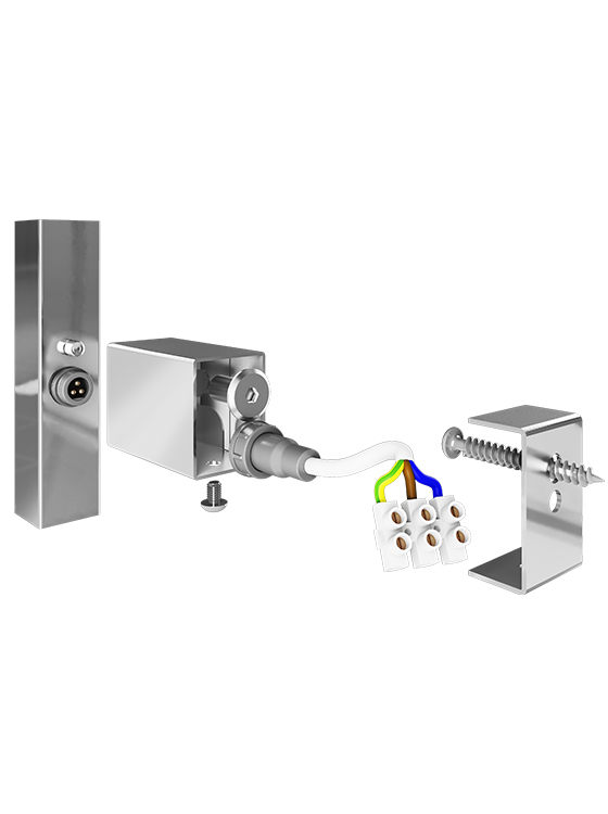 Комплект прихованого підключення (квадратну трубу)