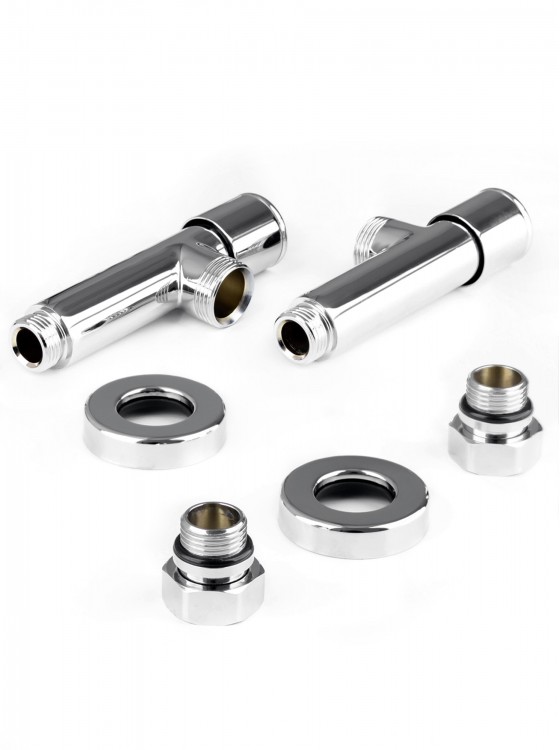 Кран кутовий подовжений, G1/2″ комплект