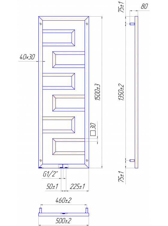 Талія 1500x500/50